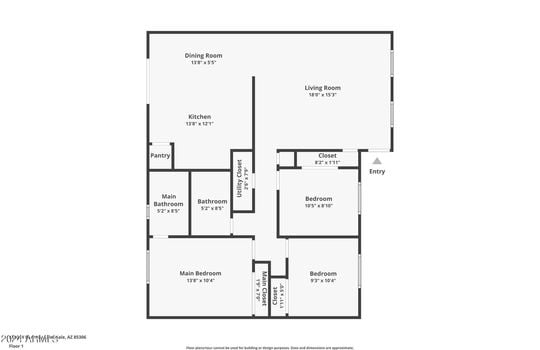 Floor Plan &#8211; 5353 W Banff Ln