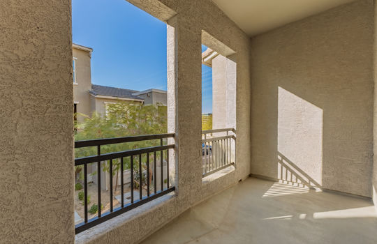 27 - Balcony with furniture removed