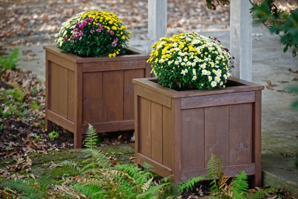 fall planter decorations