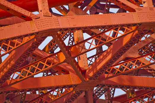 Close-up,Shot,Of,An,Iron,Pattern,Of,The,Golden,Gate