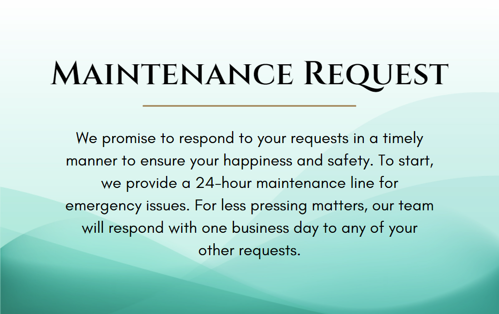 maintenance request