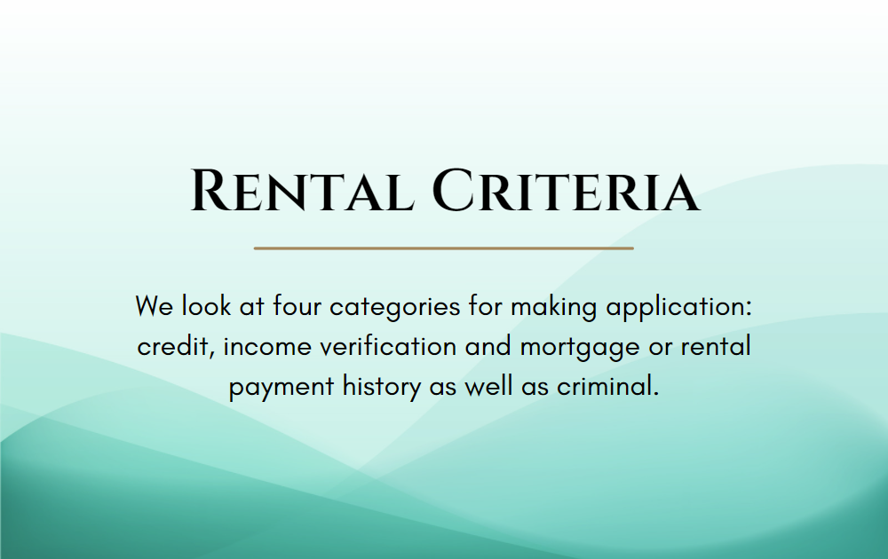 rental criteria