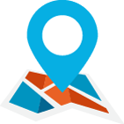 <font color="00BAF0">HYPERLOCAL<br>KNOWLEDGE</font> icon