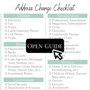 Address Chasnge Checklist