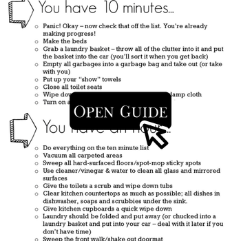 Show Ready Checklist