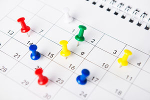 Setting an important date on a calendar