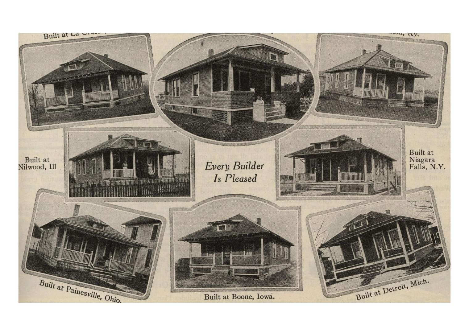 Businesses like Sears and The Aladdin Company sold prefab kits, making it easy for prospective homeowners to build their own Bungalows with the help of local craftsmen. In addition, after World War II returning veterans purchased affordable Bungalow homes using their G.I. bill funds.