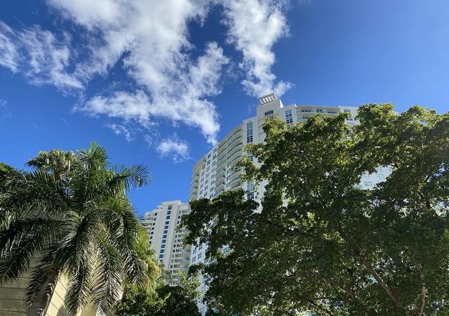Galt Ocean Fort Lauderdale Highrises with Trees In Front