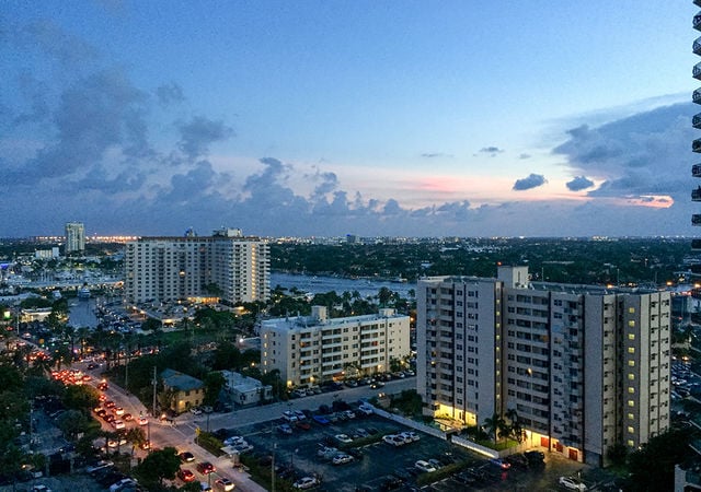 View from Las Olas Highrise Overlooking Intracoastal Waterway