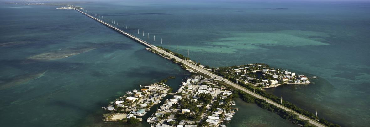 Florida Keys 7 Mile Bridge Aerial