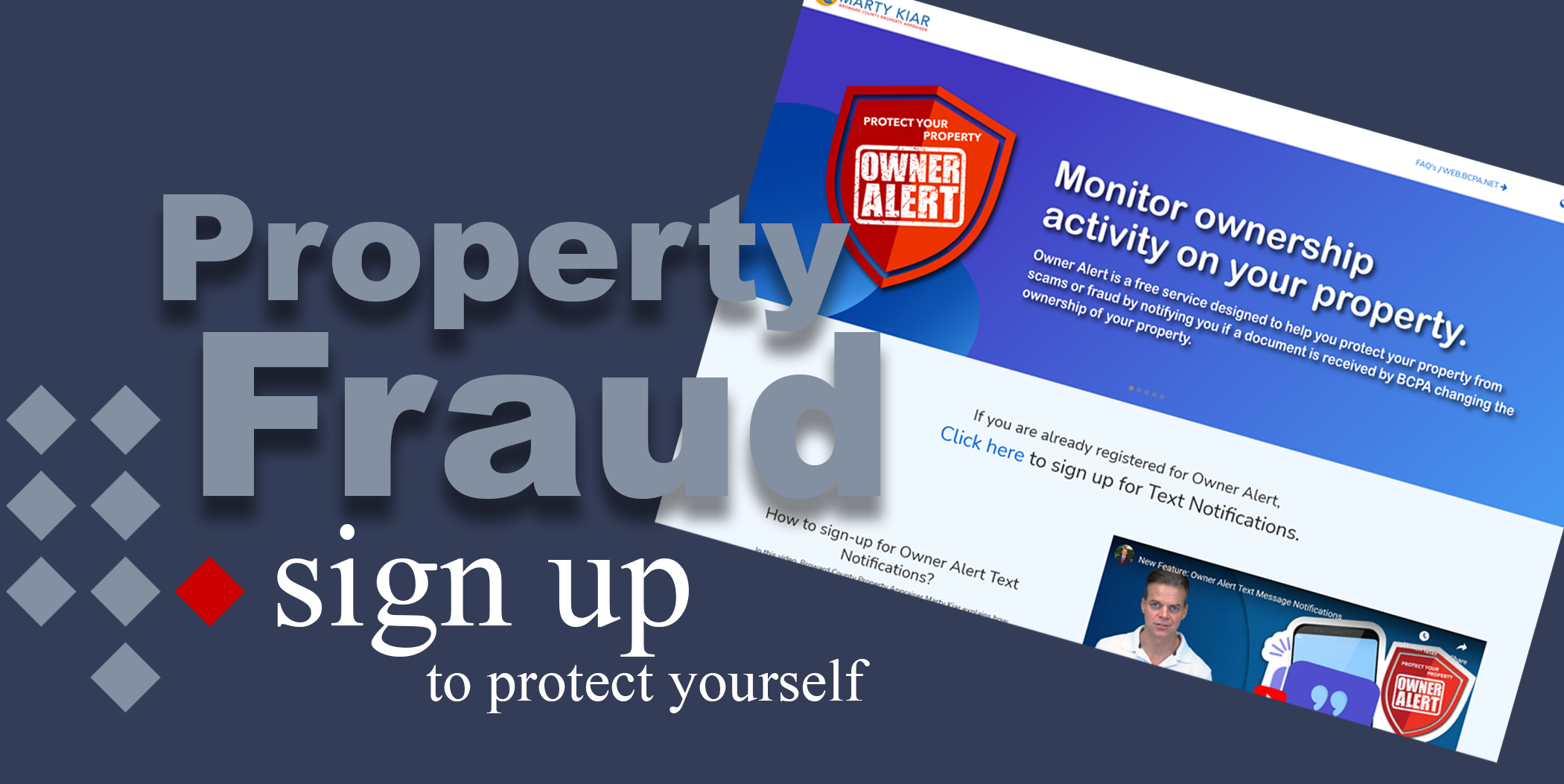 Tax Property Deed Fraud Alert & Sign Up