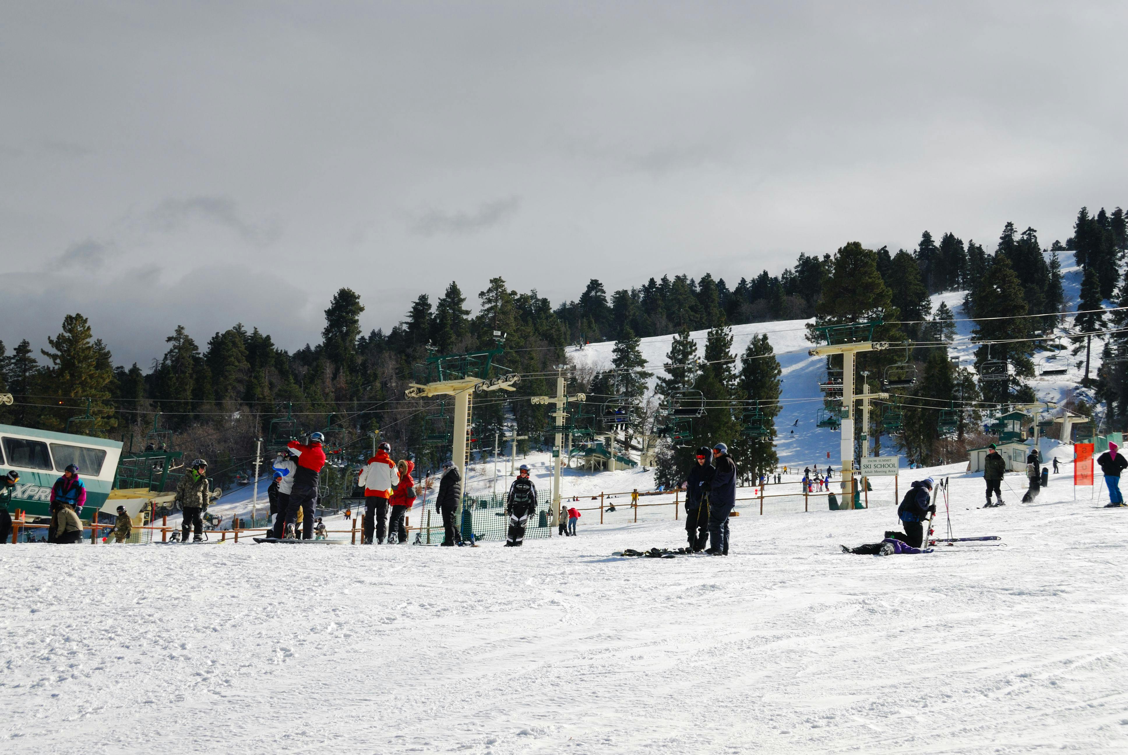 People on Snow Covered Field