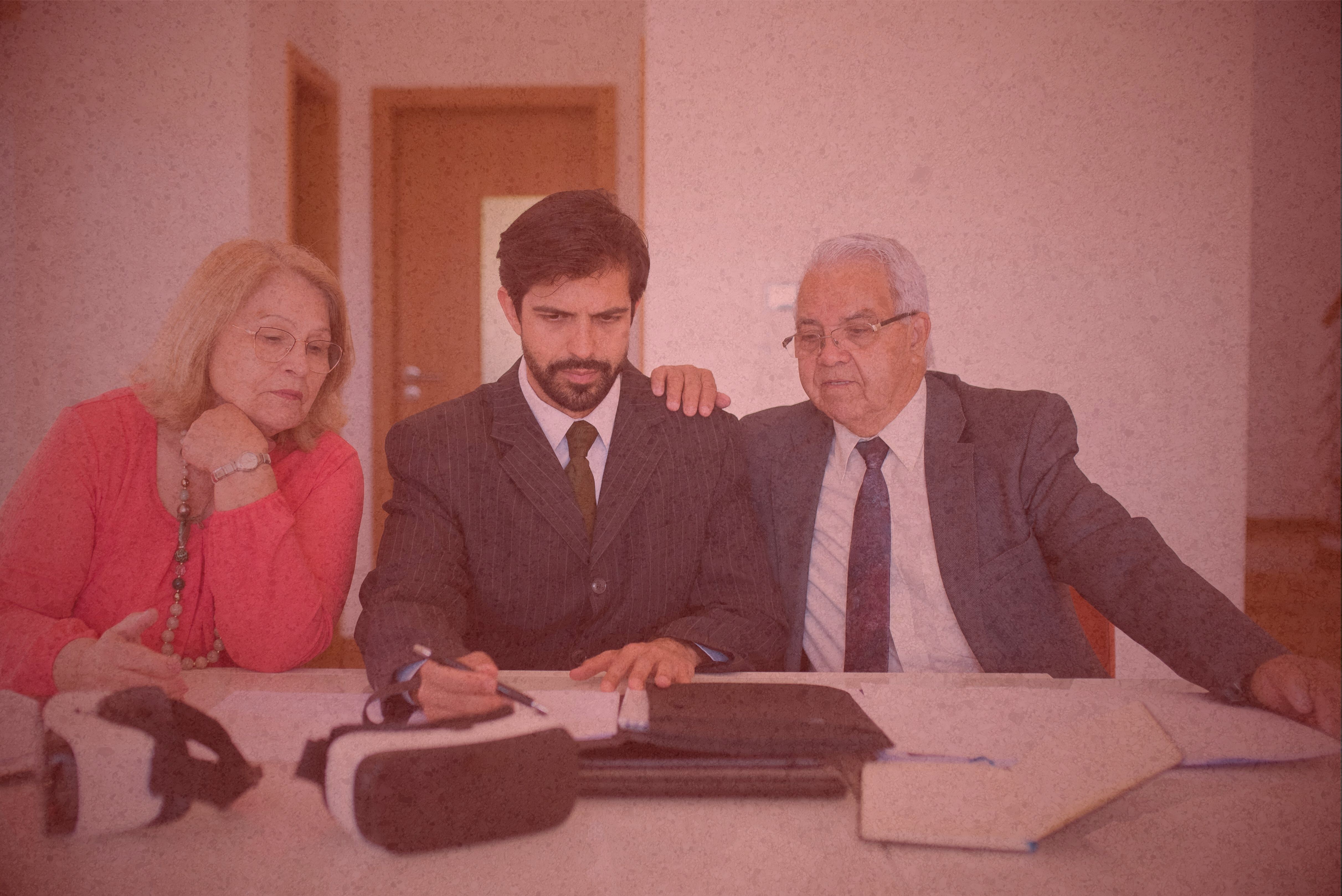 Realtor discussing the Contract