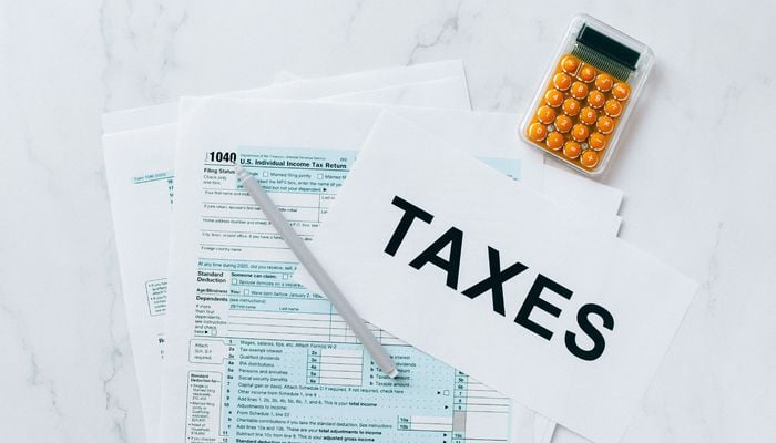 Tax Documents on the Table