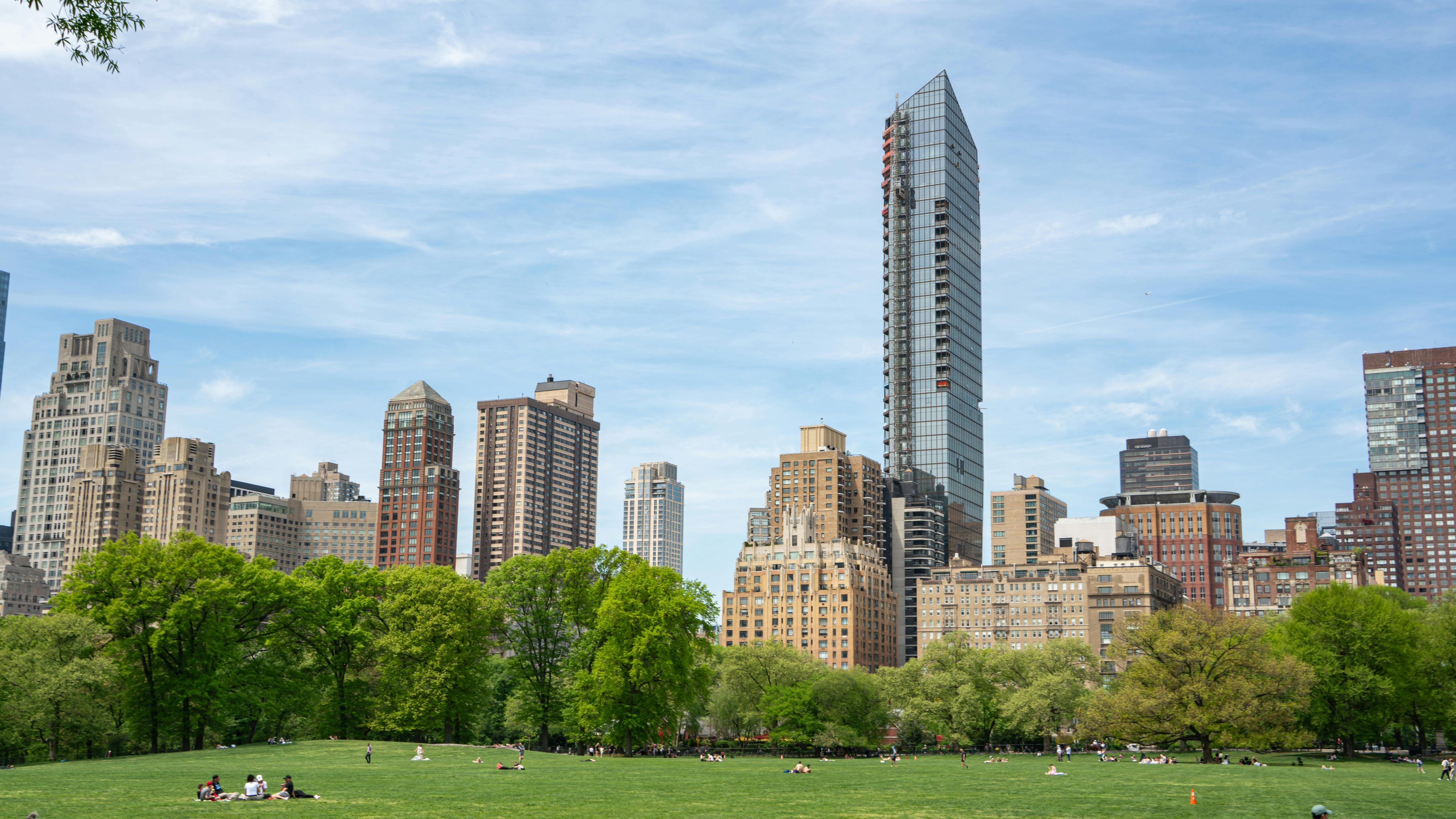 Central Park Skyline with Manhattan Skyscrapers