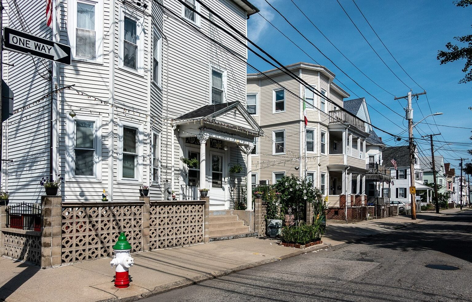 Houses on Federal Hill, Providence Rhode Island