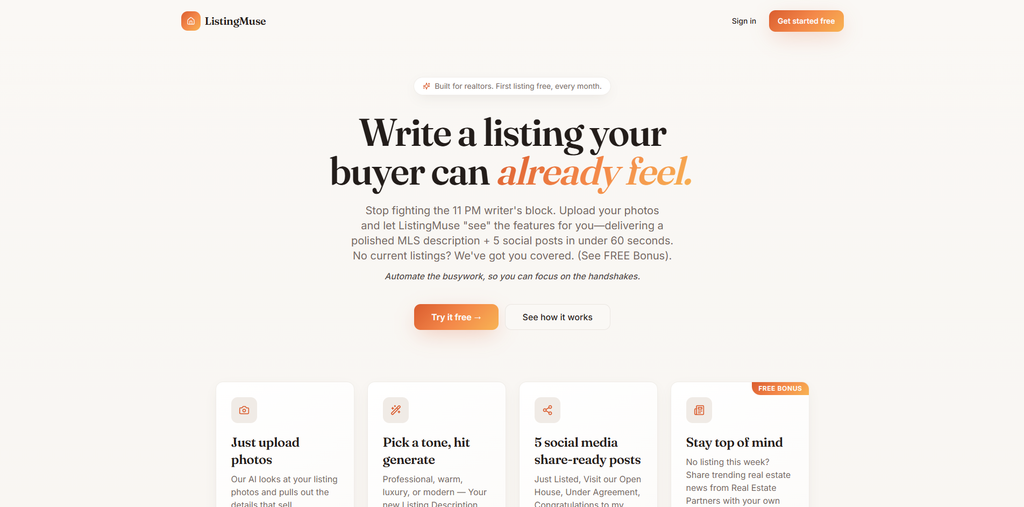 Listing Muse