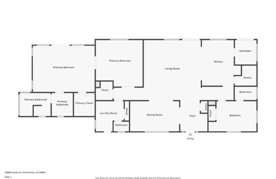 Zillow Floor Plan &#8211; 18989 Leona Ln, Pine Grove, CA 95665