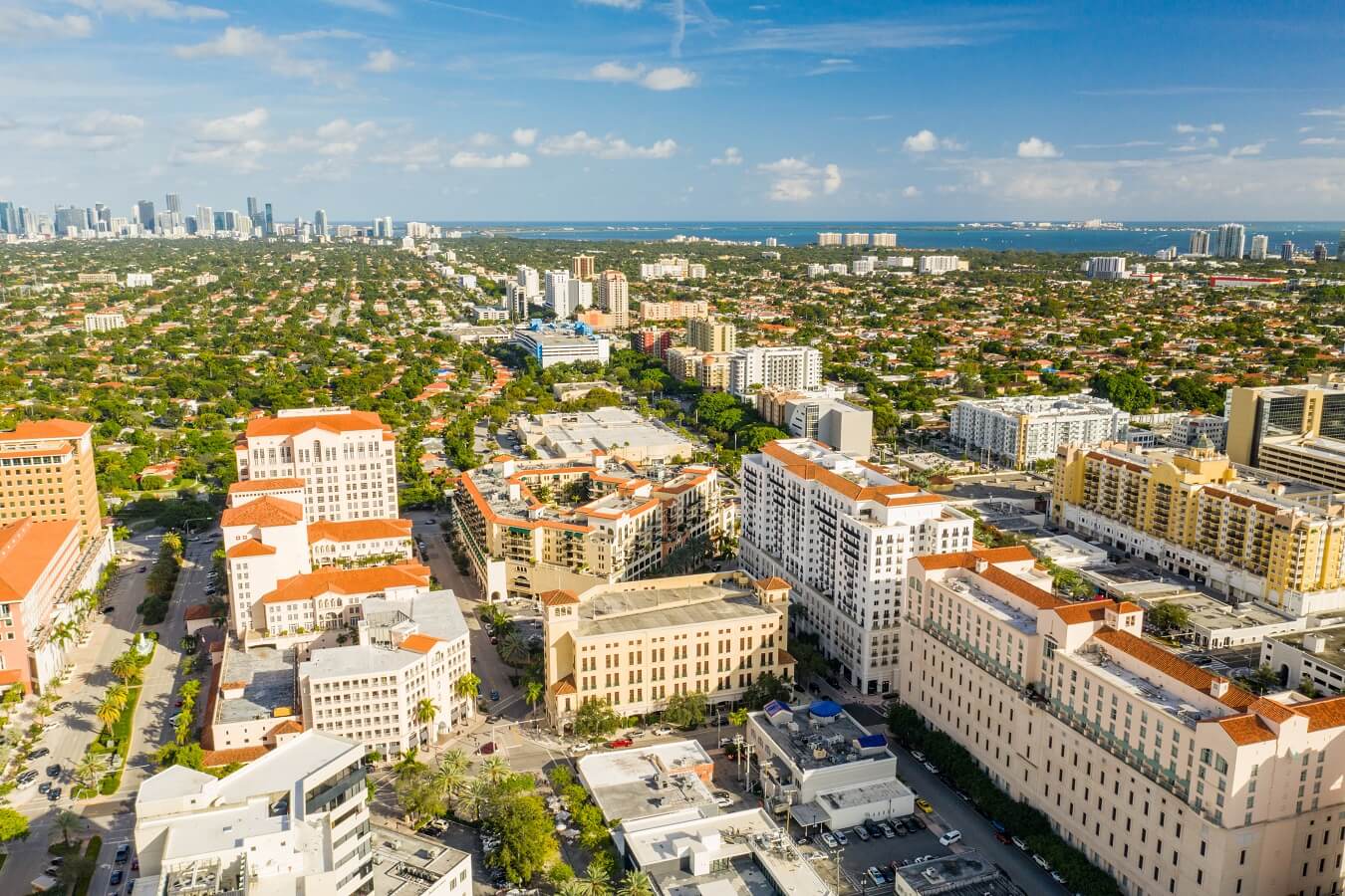 Coral Gables FL USA aerial photo