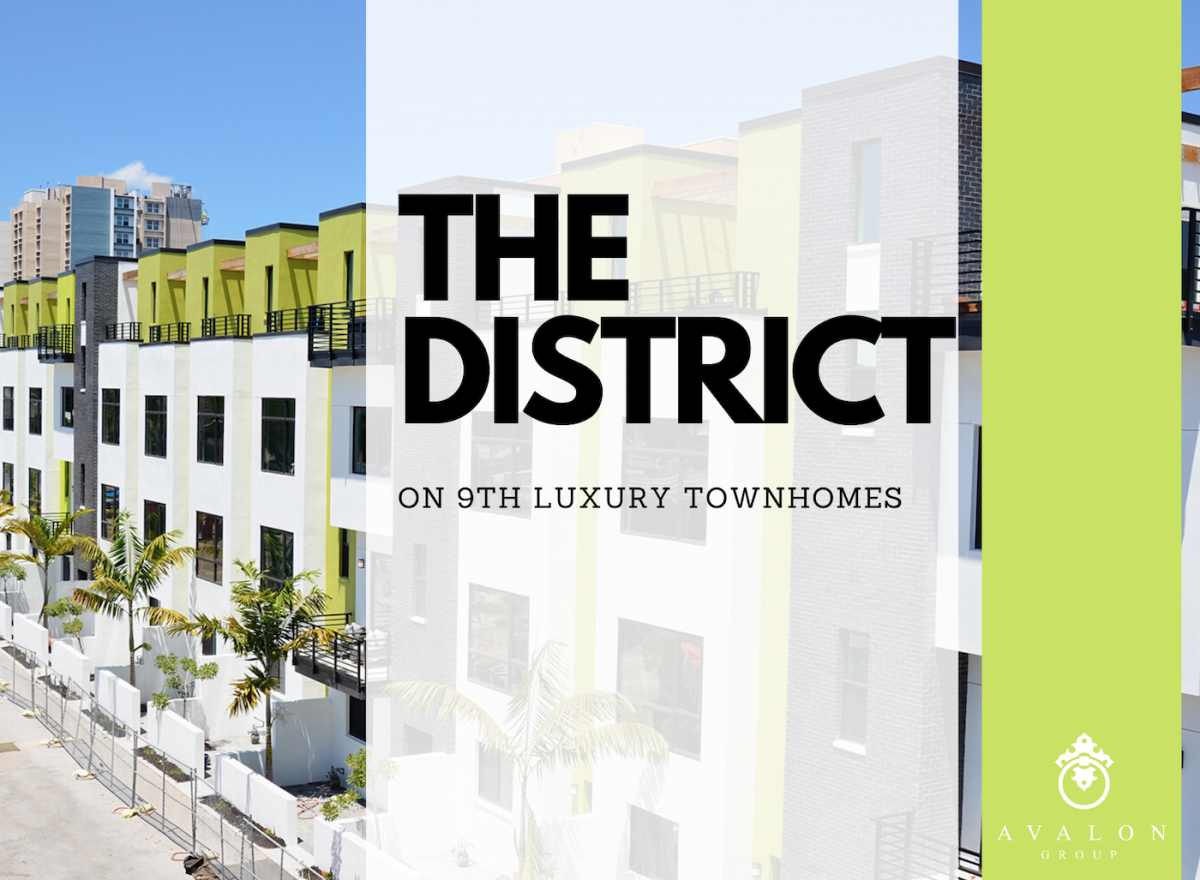 The District On 9th Luxury Townhomes St Petersburg FL utilize a beautiful chartreuse color in the design. The picture shows how the townhomes use a modern color palette of the modern green color along with white and black.