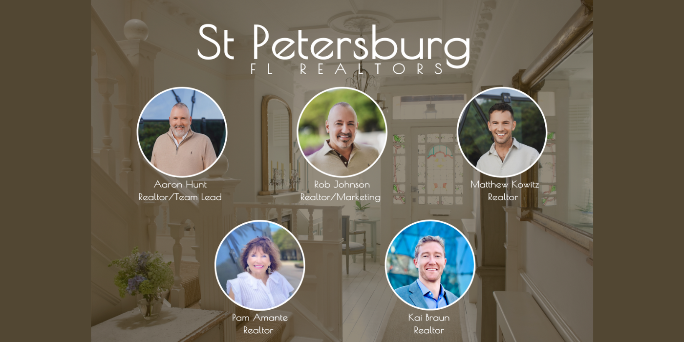 St Petersburg FL Realtors Cover Picture Shows all the team that service St Petersburg FL