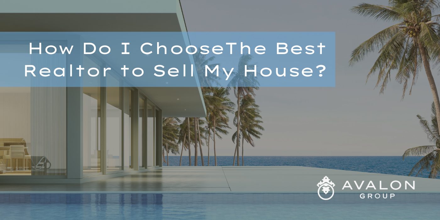 How Do I Choose The Best Realtor to Sell My House Cover picture shows a beach home with a pool surrounded by palm trees.