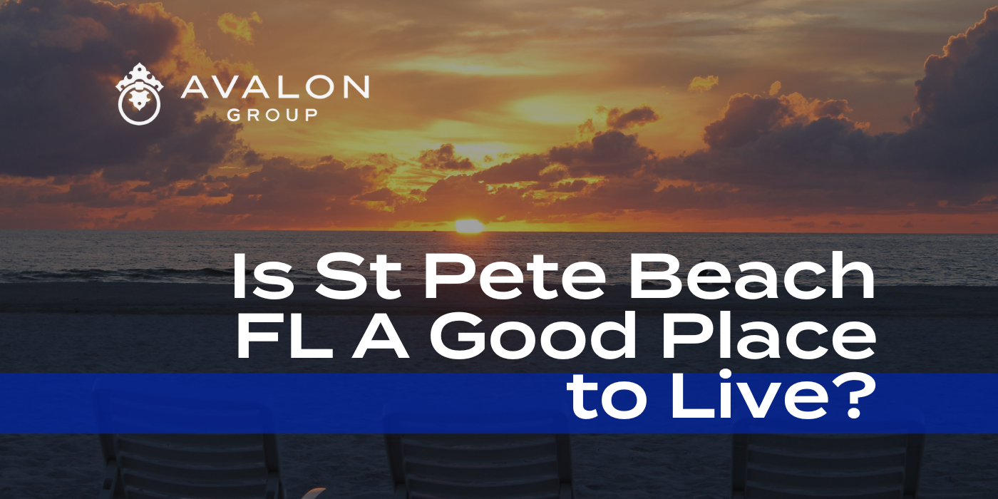 Is St Pete Beach FL a Good Place to Live cover picture shows a sunset with clouds in the sky over the ocean.