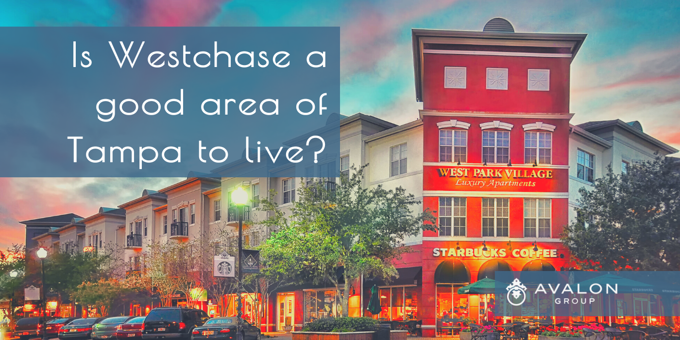 Is Westchase a good area of Tampa to live? Cover Pic shows the West Park Village at sunset. The Starbucks is located in the right side of the picture.