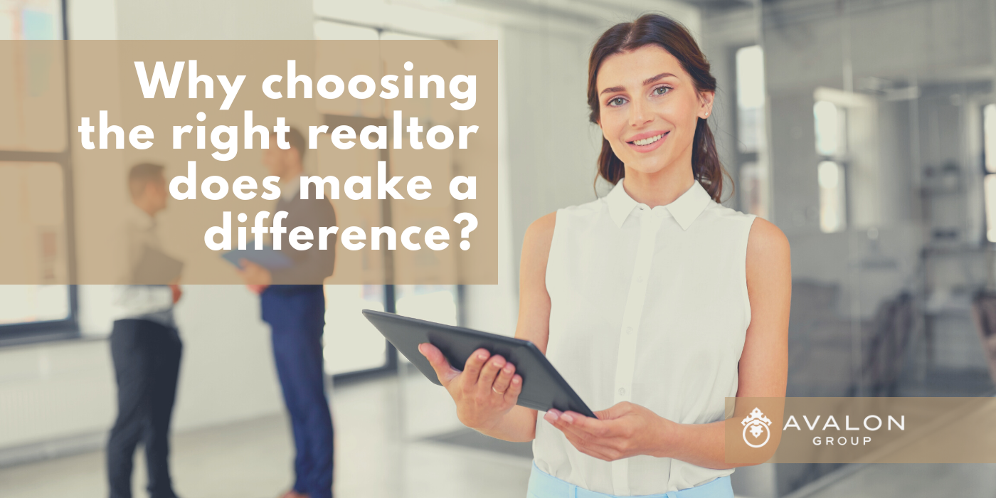 Why choosing the right realtor does make a difference? Cover picture show a female Realtor dressed in a white sleeveless shirt and holding an iPad.