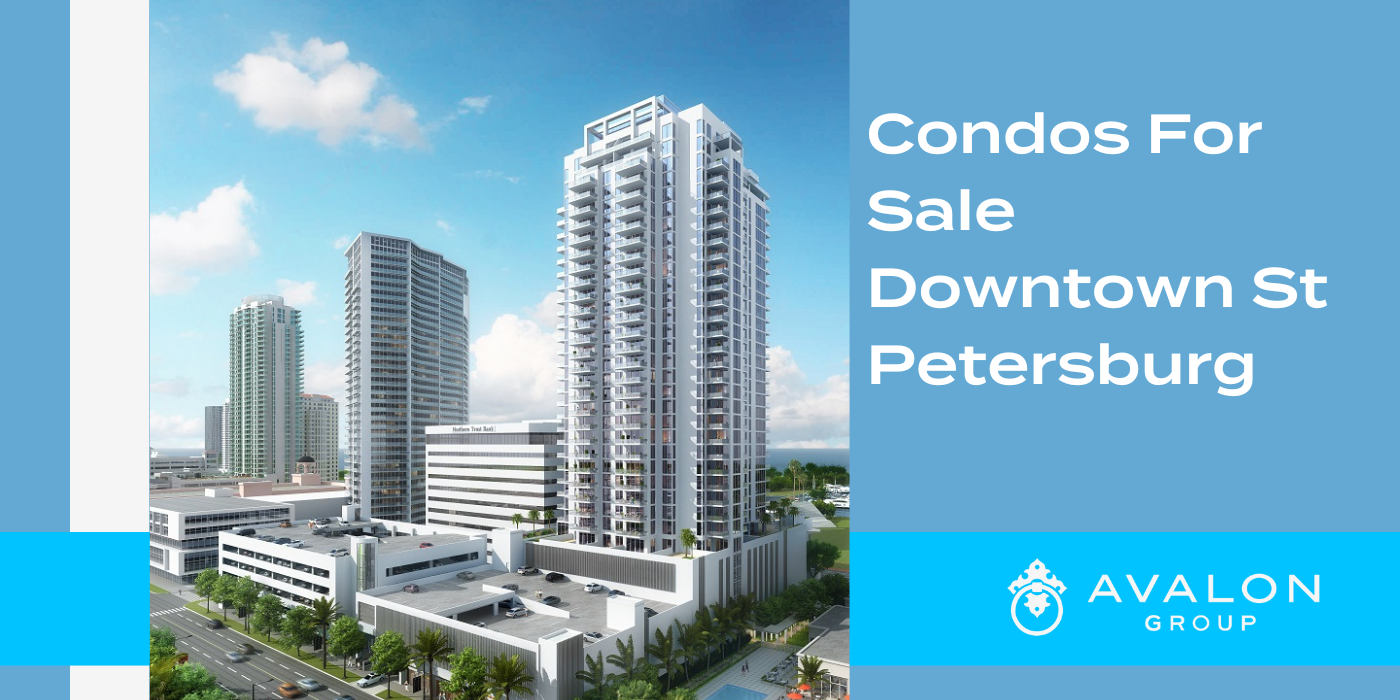 Condos For Sale Downtown St Petersburg cover picture shows the tall high rise condos on Beach Drive.