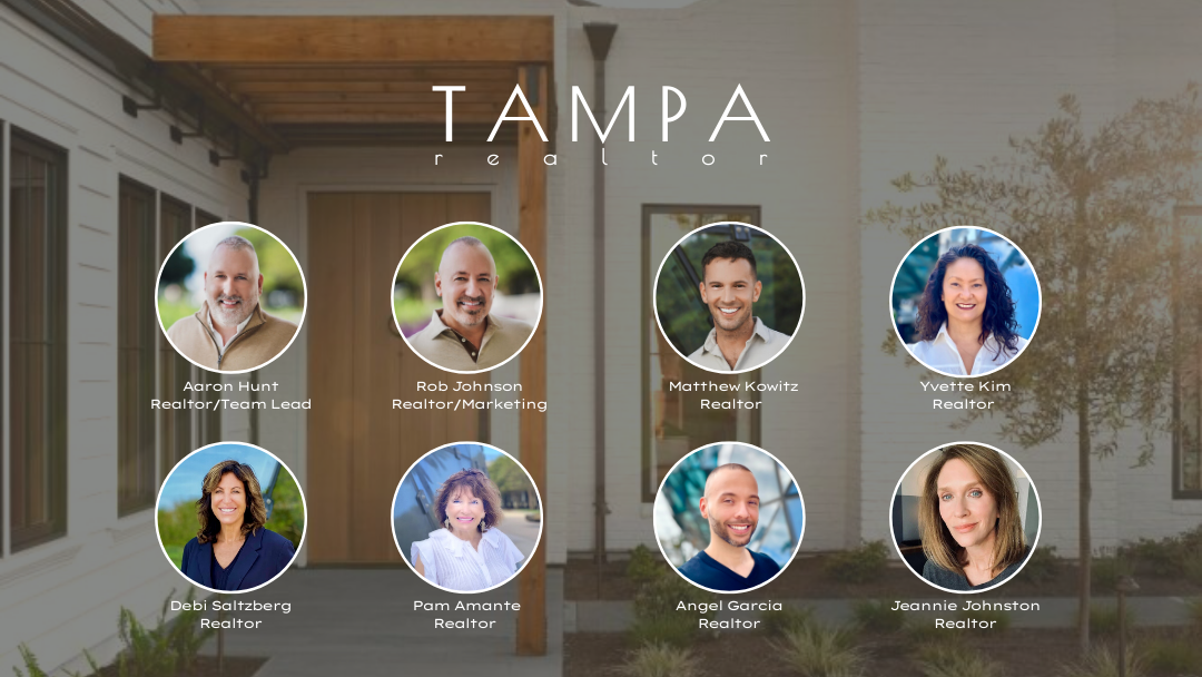 Tampa Realtor Cover picture shows all the Realtors on the team with their face pictures.
