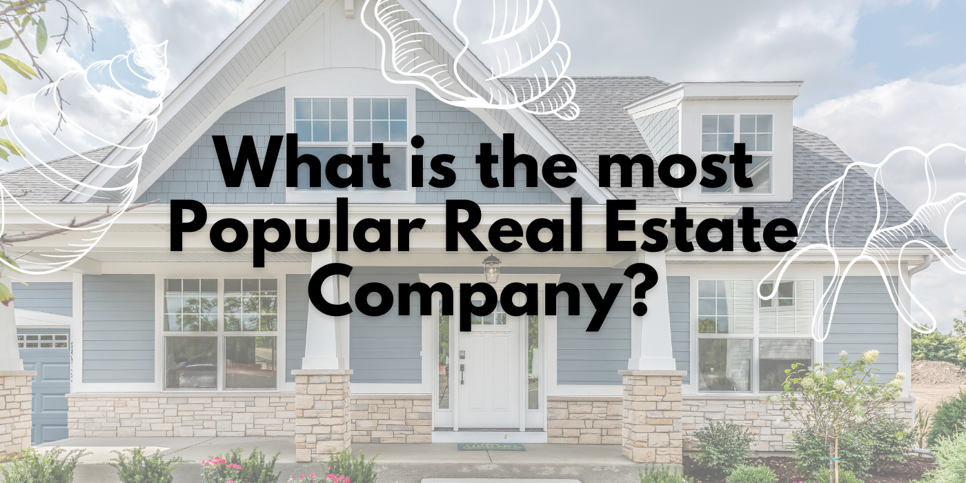 What is the most Popular Real Estate Company cover picture shows a gray craftsman home on the cover.