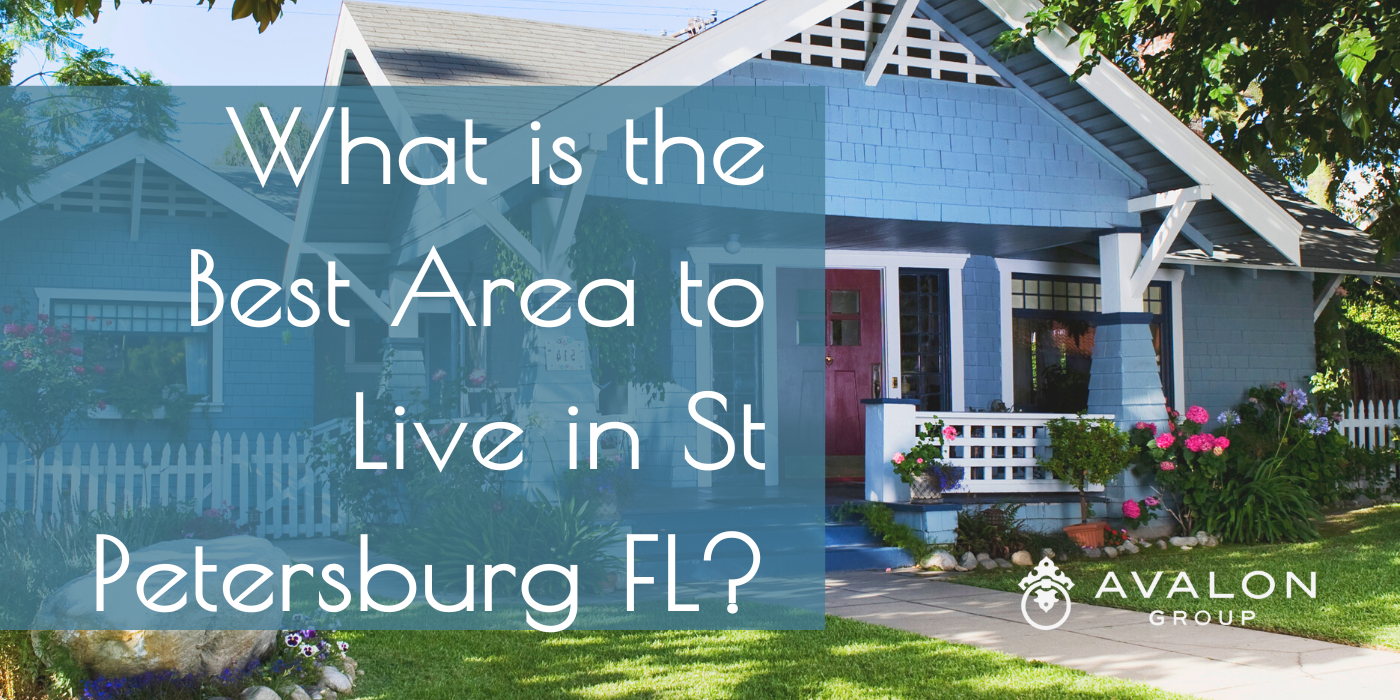 What is the Best Area to Live in St Petersburg FL Cover Picture shows a craftsman home painted blue with a white picket fence.