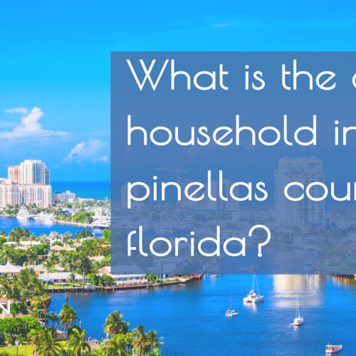 What is the Average Household Income in Pinellas County Florida?