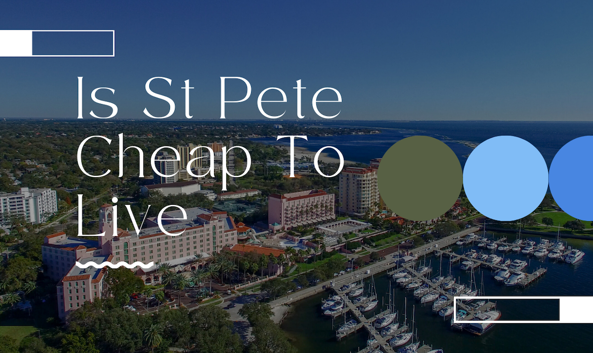 Is St Pete Cheap To Live cover picture show the Vinoy hotel and marina with boats.