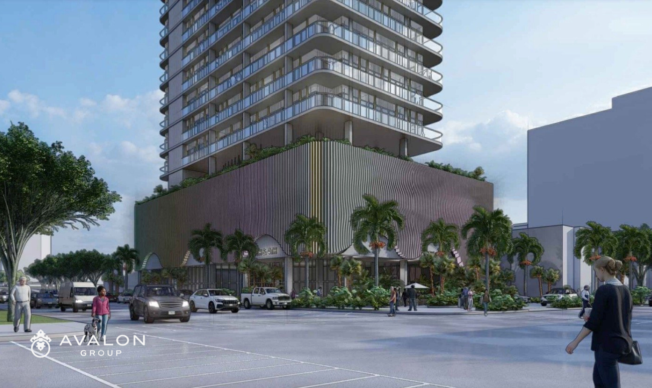 New 25 Story Condo Hotel St Petersburg picture shows Corner view of the new proposed building.