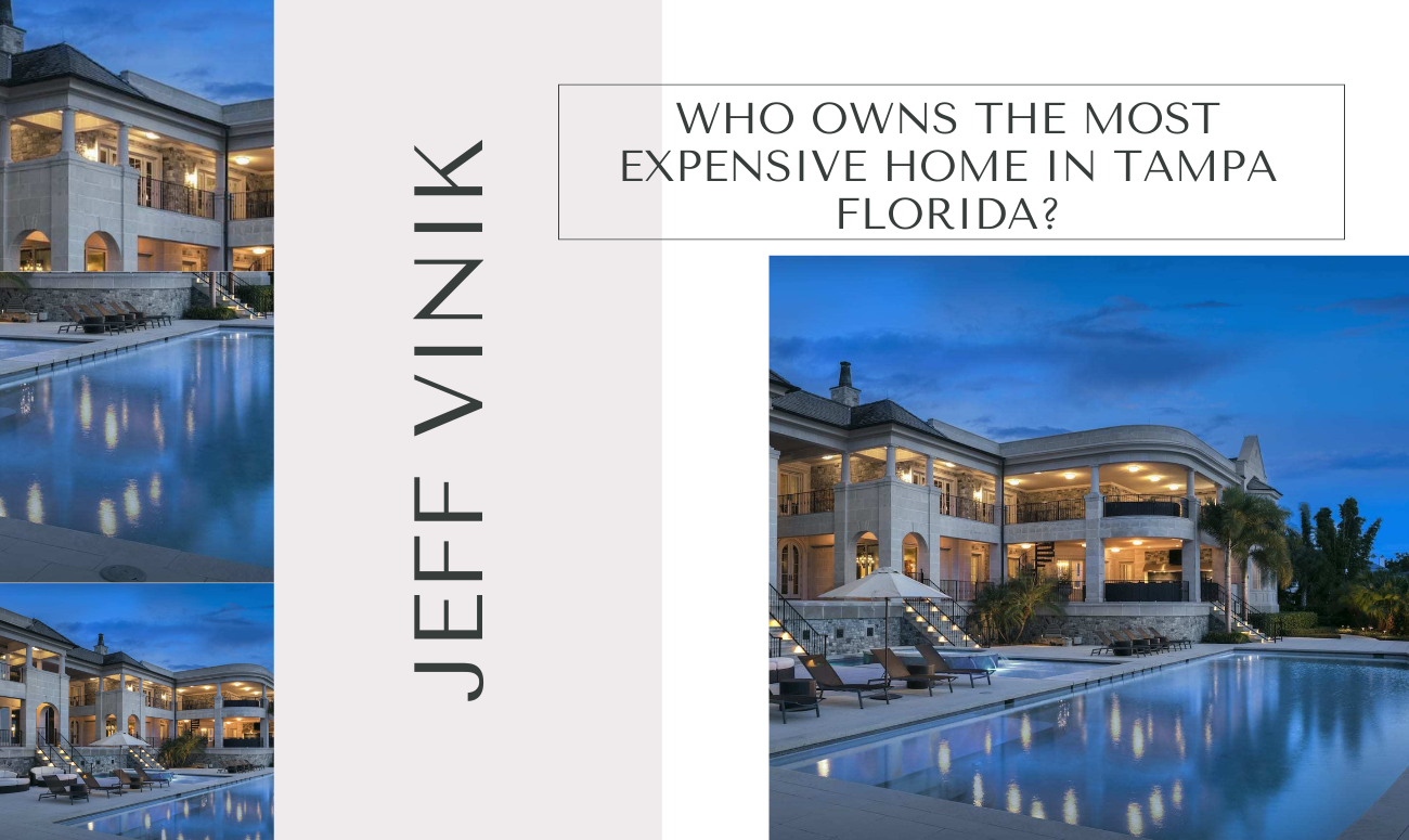 Who owns the most expensive home in tampa florida cover picture shows a mansion on Tampa Bay with a pool.
