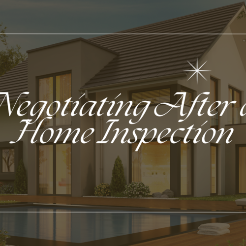 Negotiating After a Home Inspection