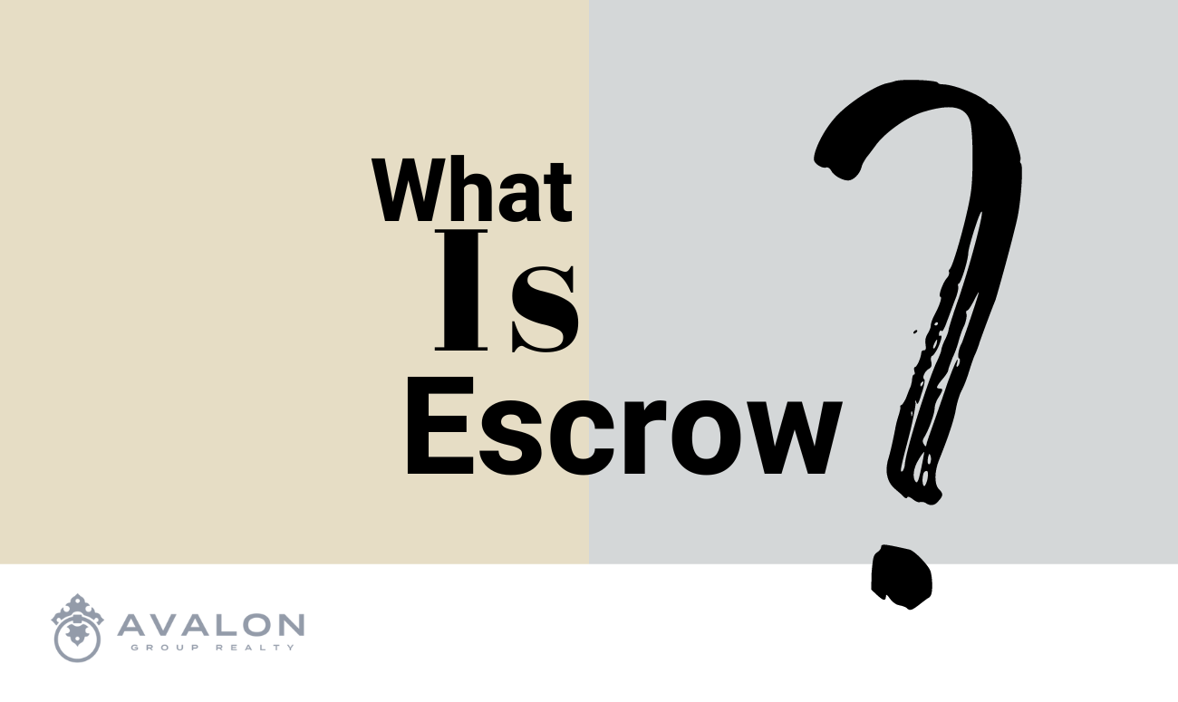 What Is Escrow? cover picture shows the title in black letters on top of two color blocks that are beige and gray.