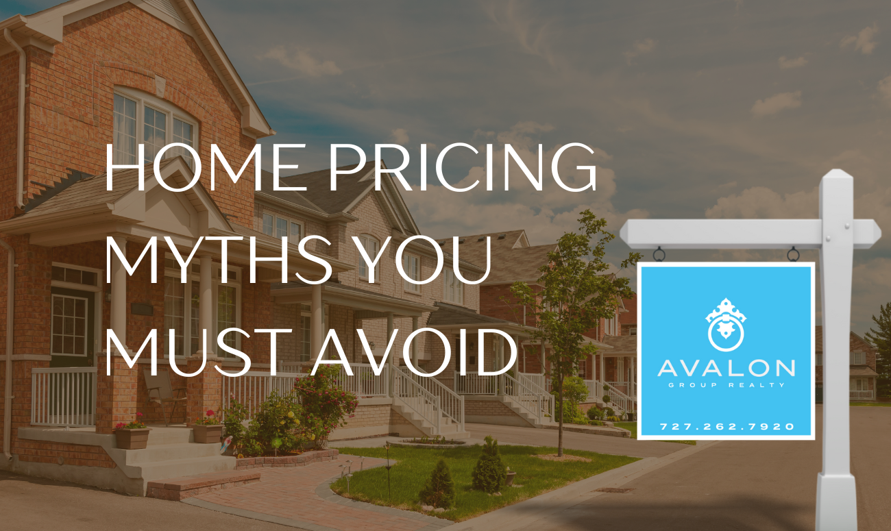 Home Pricing Myths You Must Avoid cover picture shows a row of homes in a neighborhood.