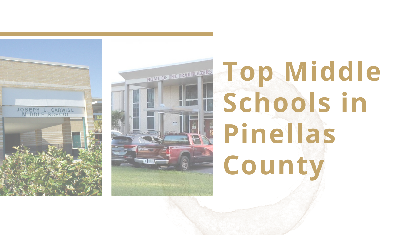 Top Middle Schools in Pinellas County cover picture shows Carwise Middle School and Clearwater Fundamental.