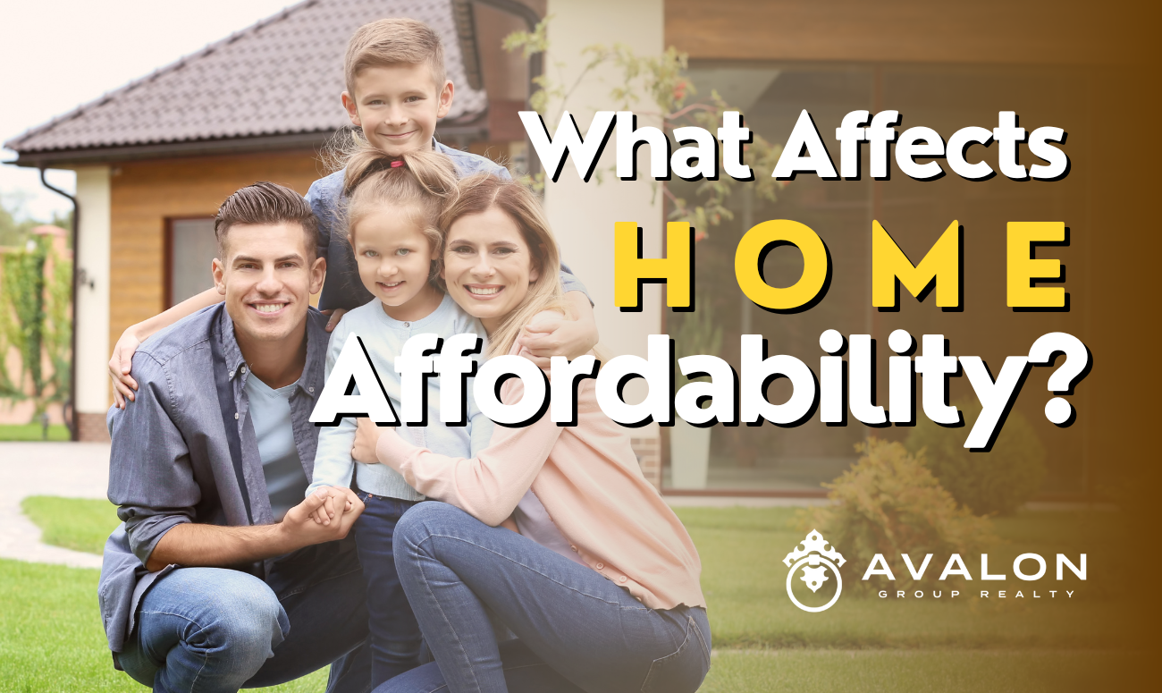 What Affects Home Affordability cover picture shows a husband and wife with a little boy and girl in front of a home.