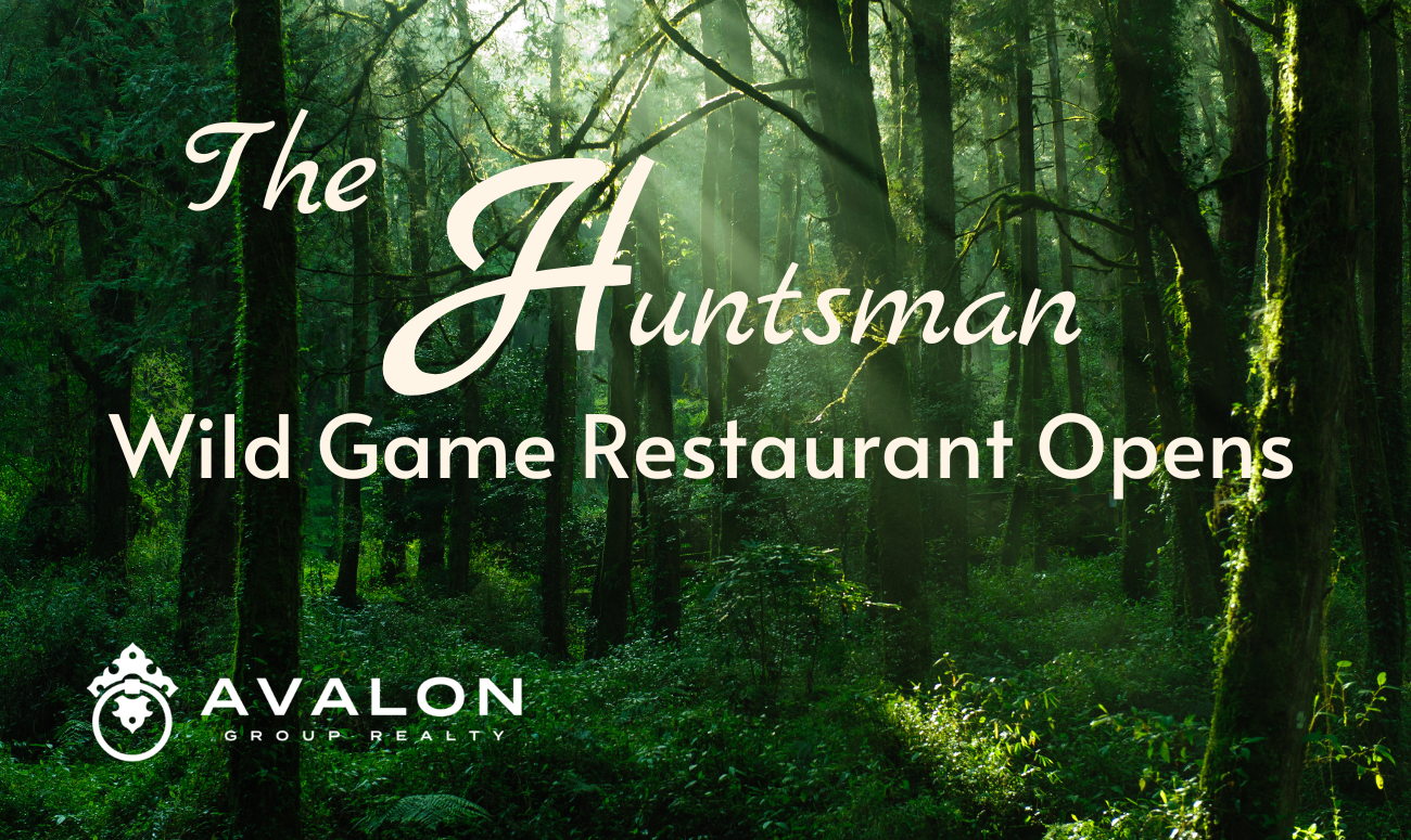 Wild Game Restaurant Opens shows a green woods scene with white letters for the title.