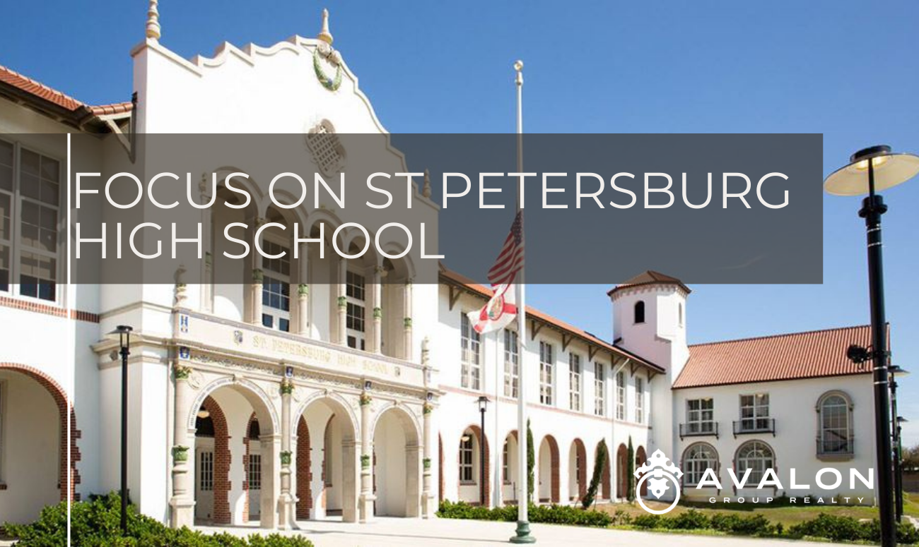 Focus on St Petersburg High School cover picture shows the detailed architecture of the historic school