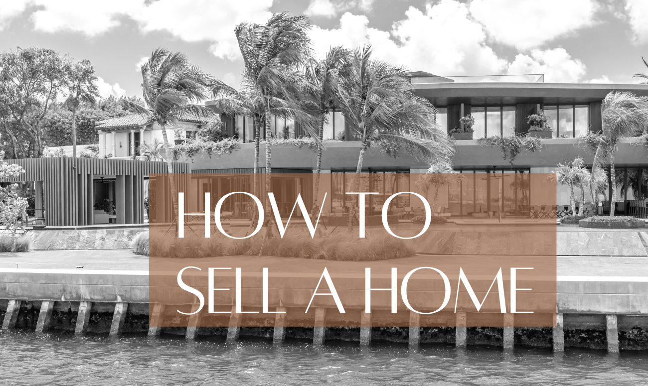 How to Sell a Home in St Petersburg and Tampa cover picture shows a modern Florida home with palm trees in black and white.