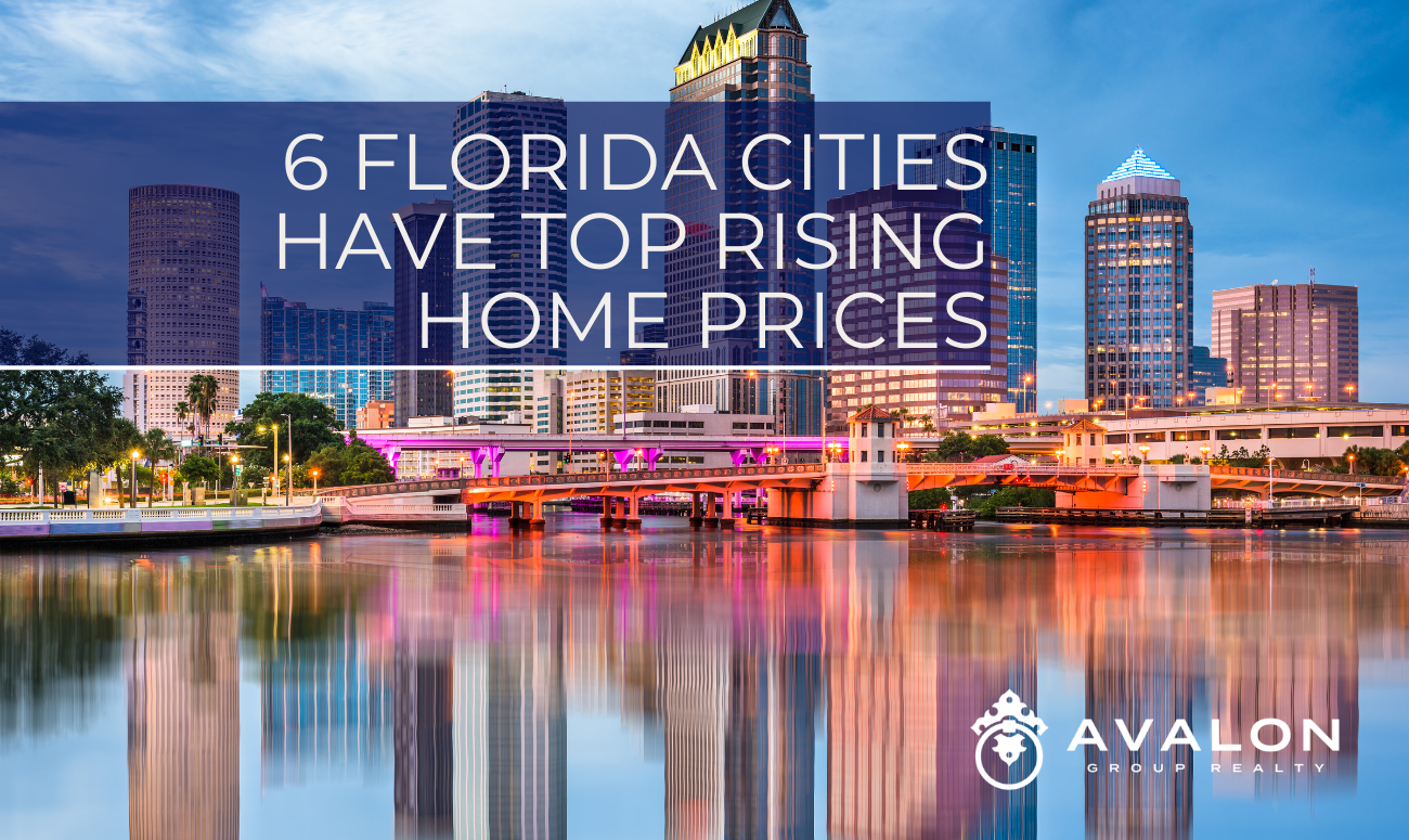 6 Florida Cities Have Top Rising Home Prices cover picture shows downtown Tampa skyline at rush.