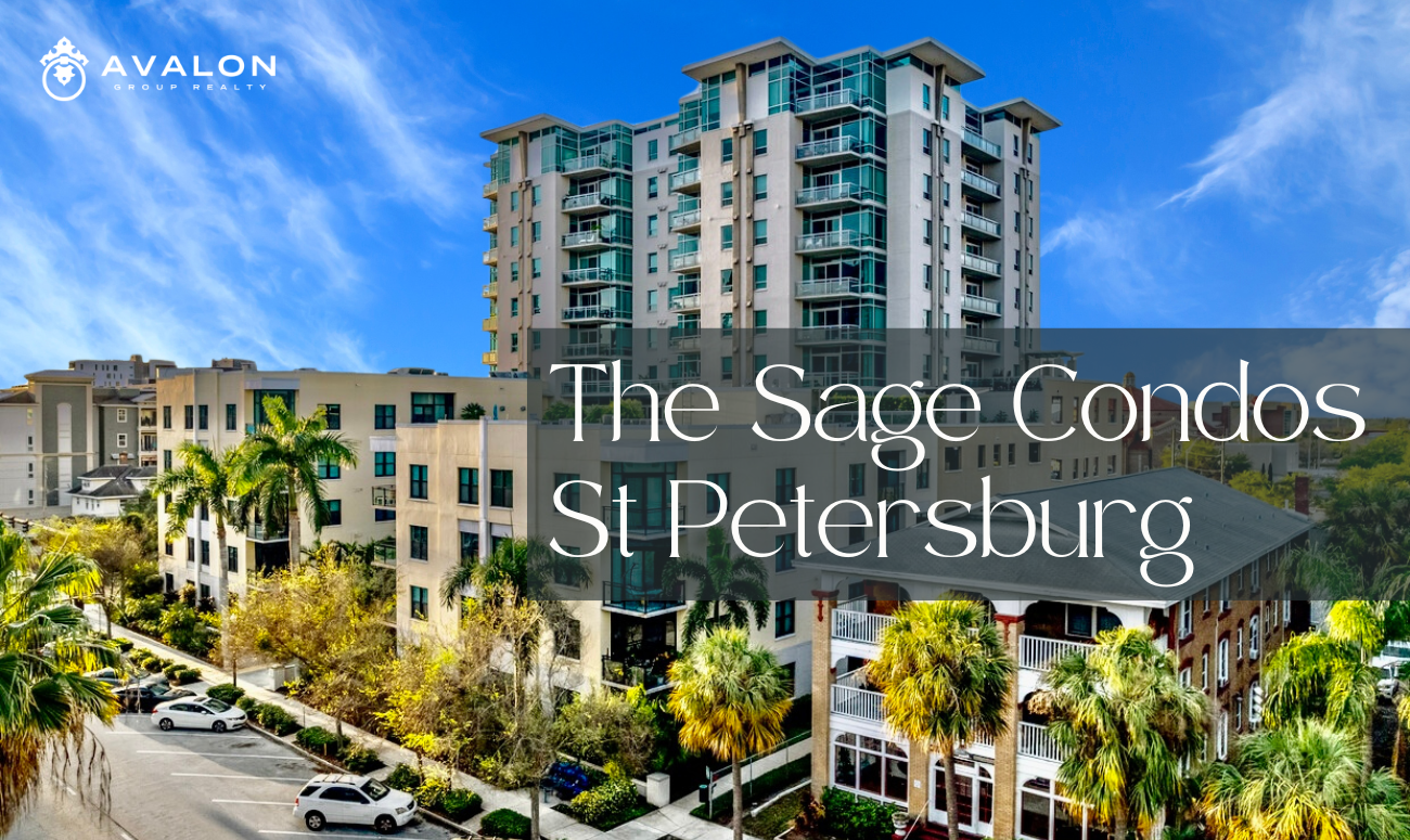 The Sage Condos St Petersburg picture is an ariel photo that is taken from the northeast side of the building.