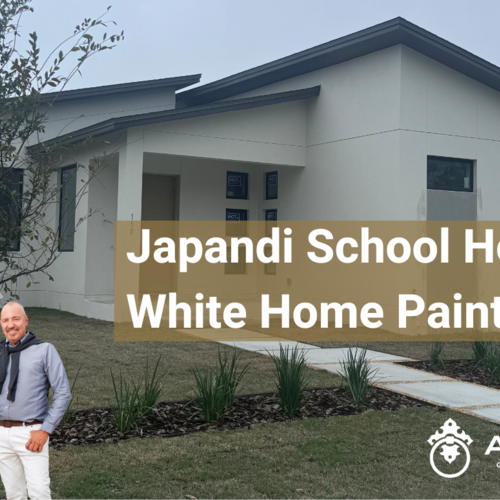 Japandi School House White Home Paint Color