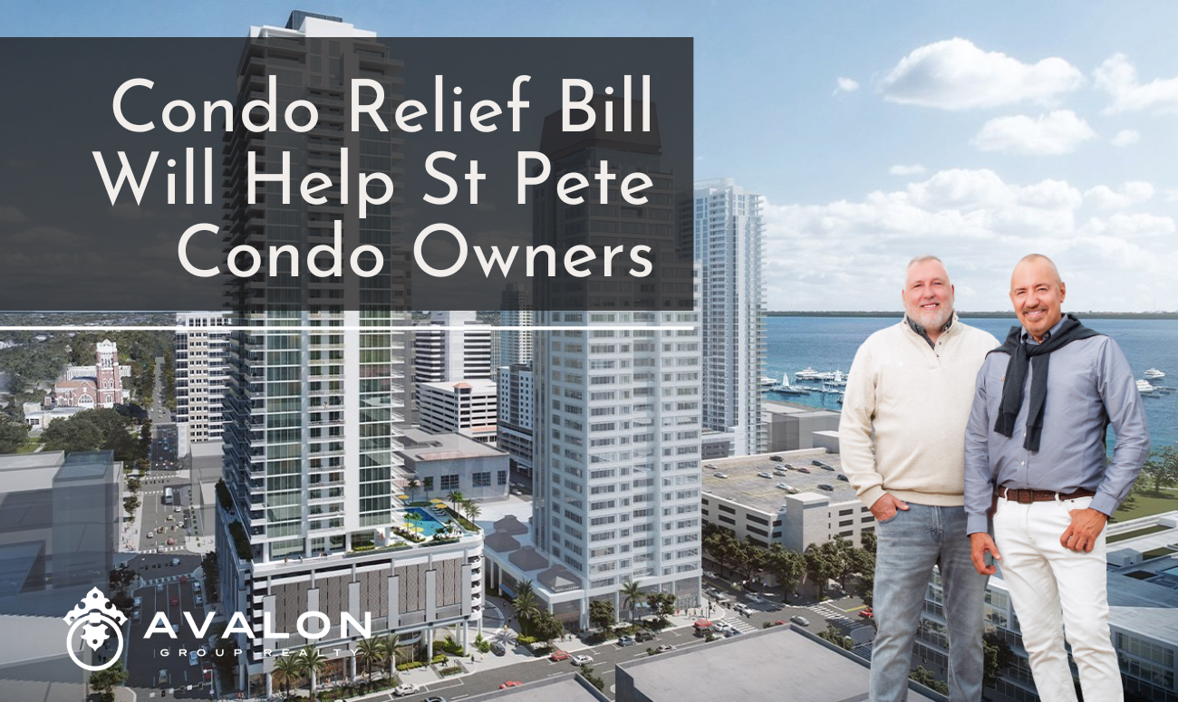 Condo Relief Bill Will Help St Pete Condo Owners cover picture shows high rise condos in St Petersburg FL jwith the marina to the right.