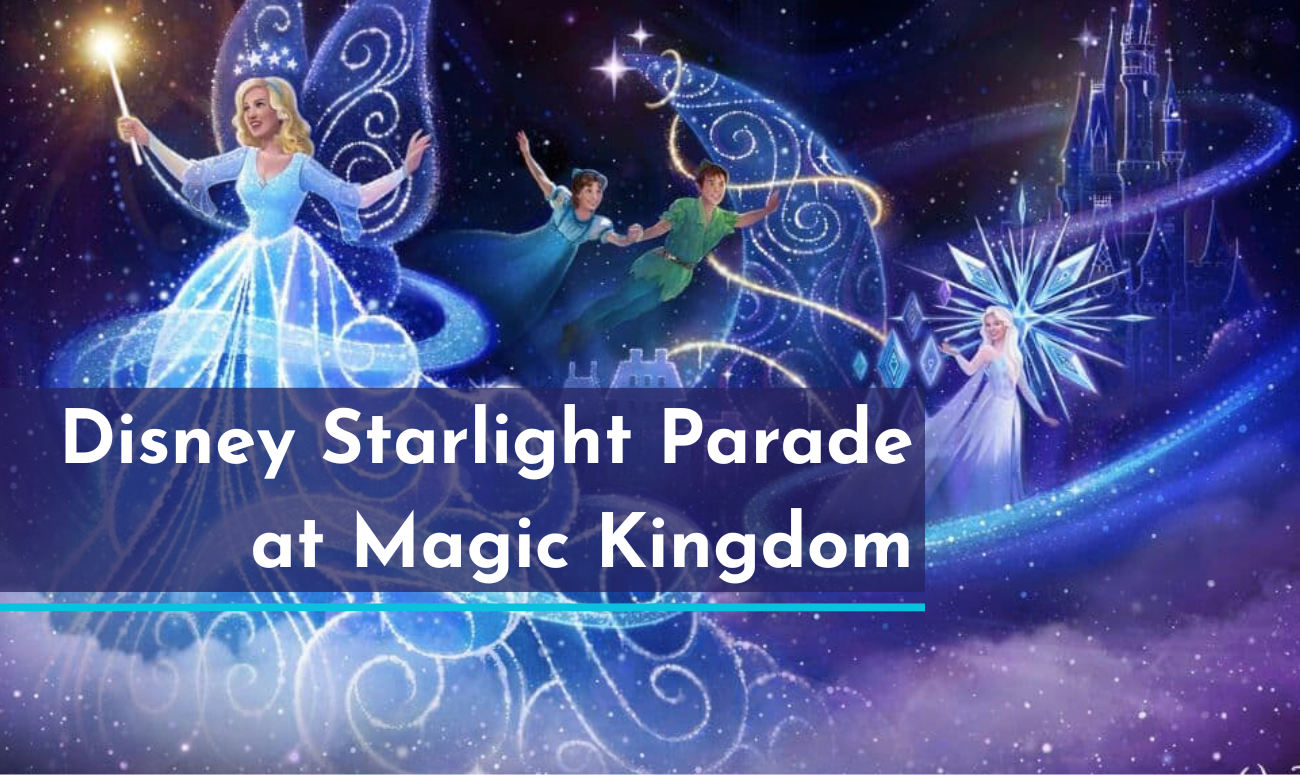 Disney Starlight Parade at Magic Kingdom Dream the Night Away shows a picture of the concept art of the parade.